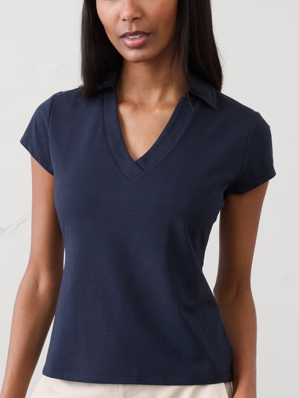 Banana Republic Navy Soft Stretch Polo/NWT/SMALL